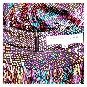 Trina Turk Size 8 Zip Up Dress